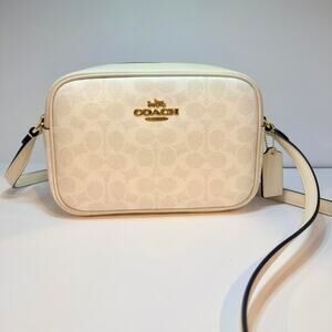 Coach ivory camera bag crossbody